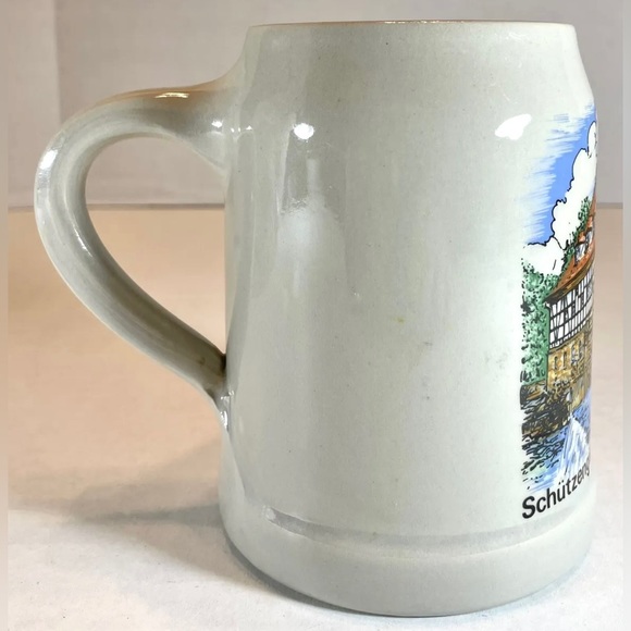 VTG .5L 18oz Beer Stein Mug Schutzengilde 1608 Hochstadt / Aisch German. EUC - Picture 2 of 5